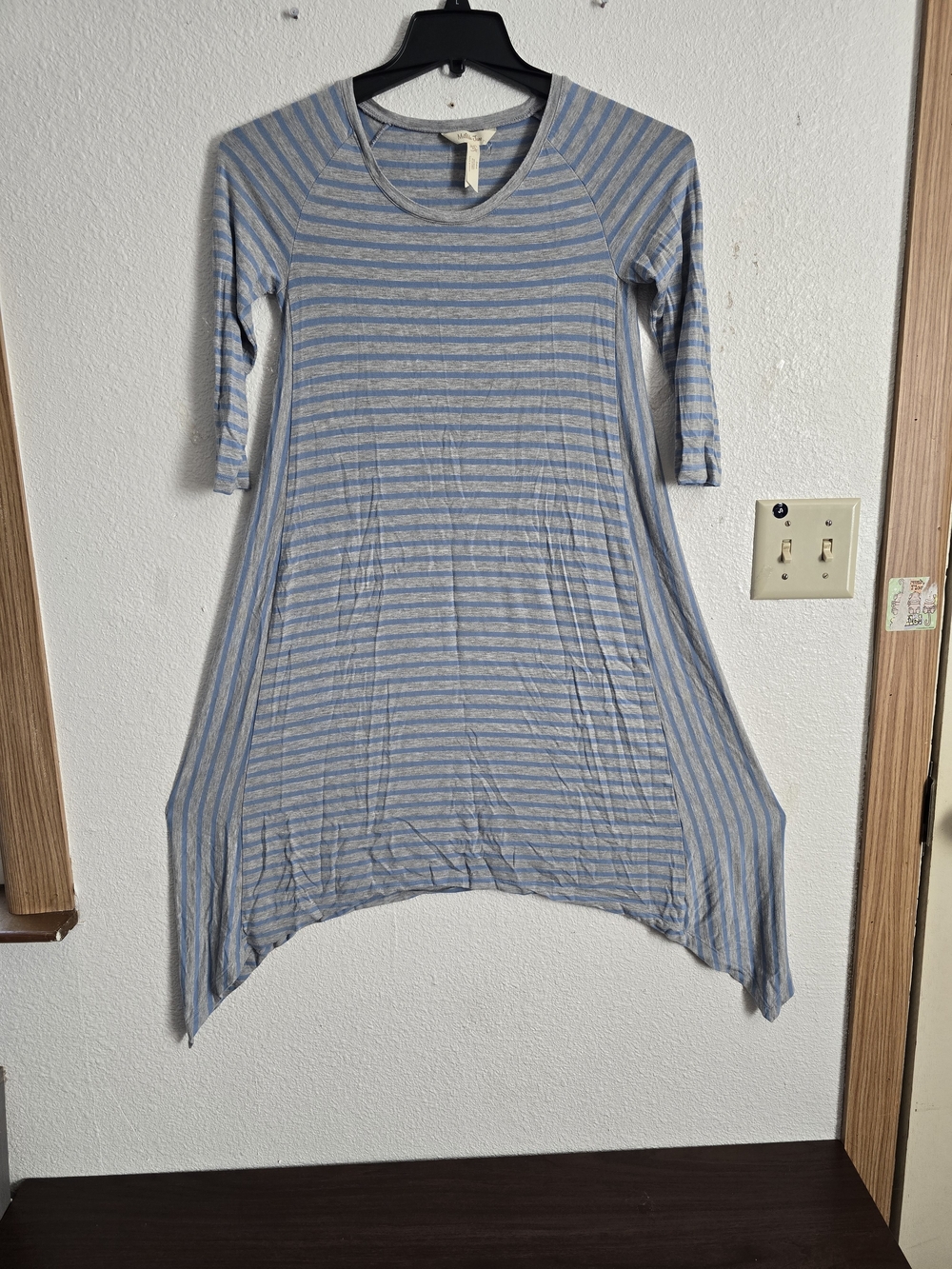 Matilda Jane Soft Modal Striped Handkerchief Hem Dress XS